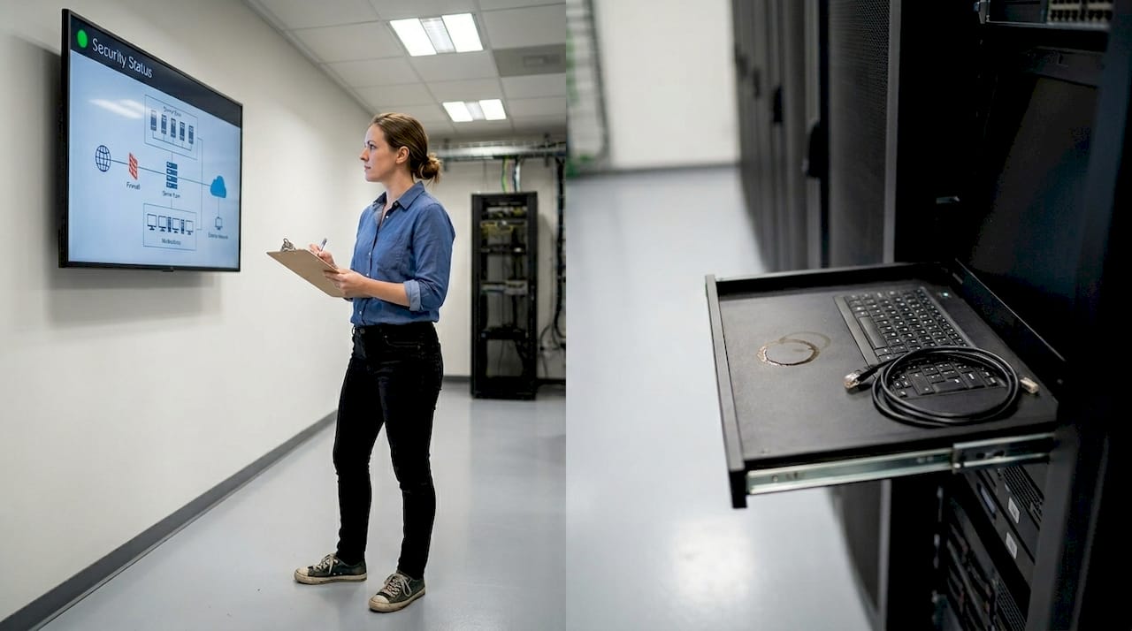 IT manager ensuring business continuity