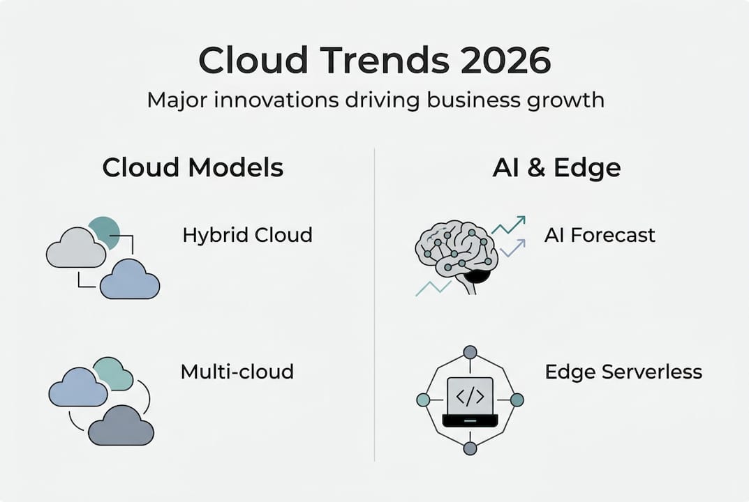 Infographic of 2026 cloud computing trends