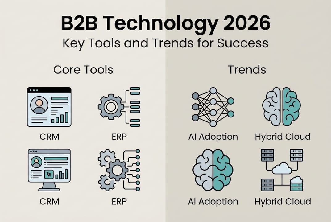 Infographic B2B tech tools and trends