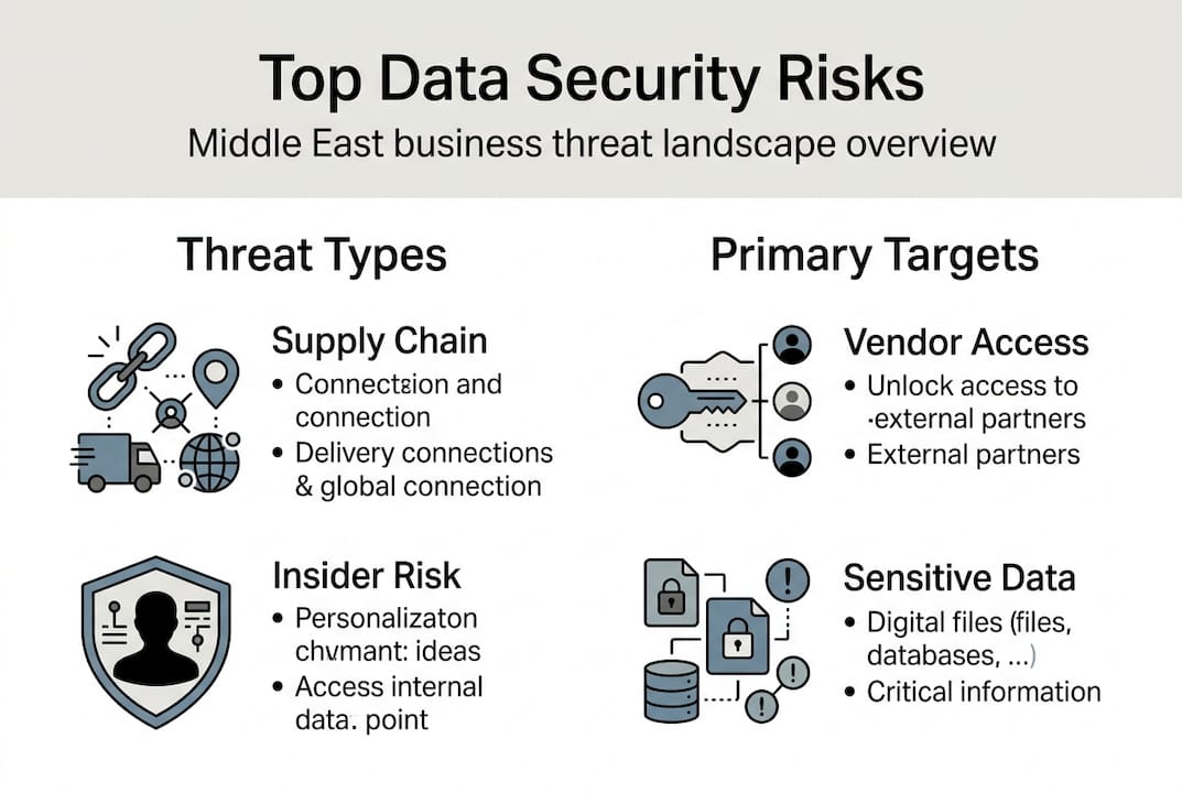 Infographic of top Middle East security threats