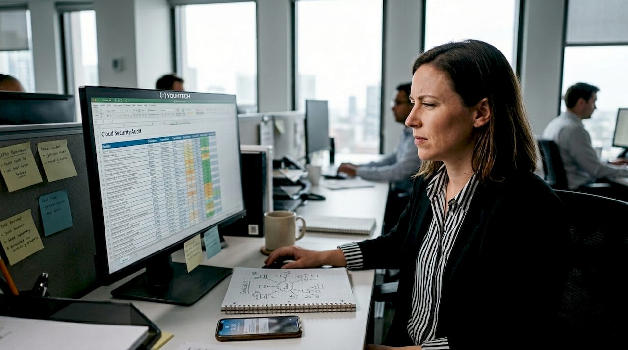 IT analyst reviews cloud security report