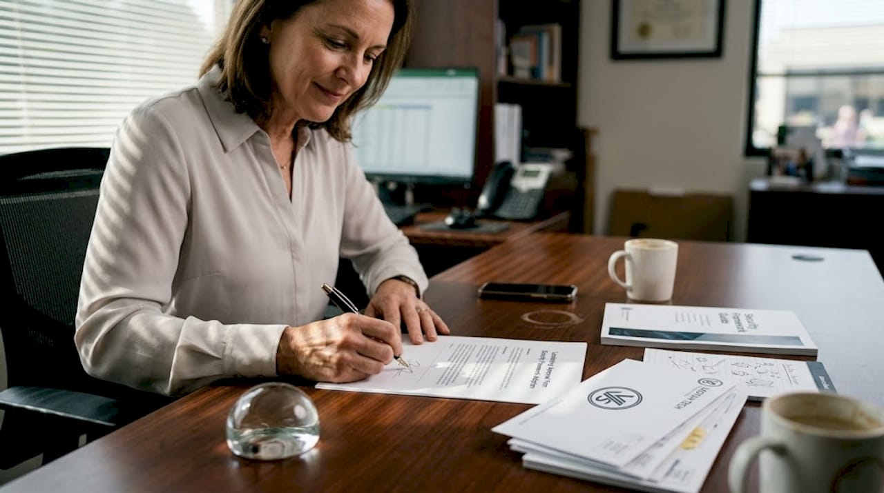 Executive signing security framework approval form