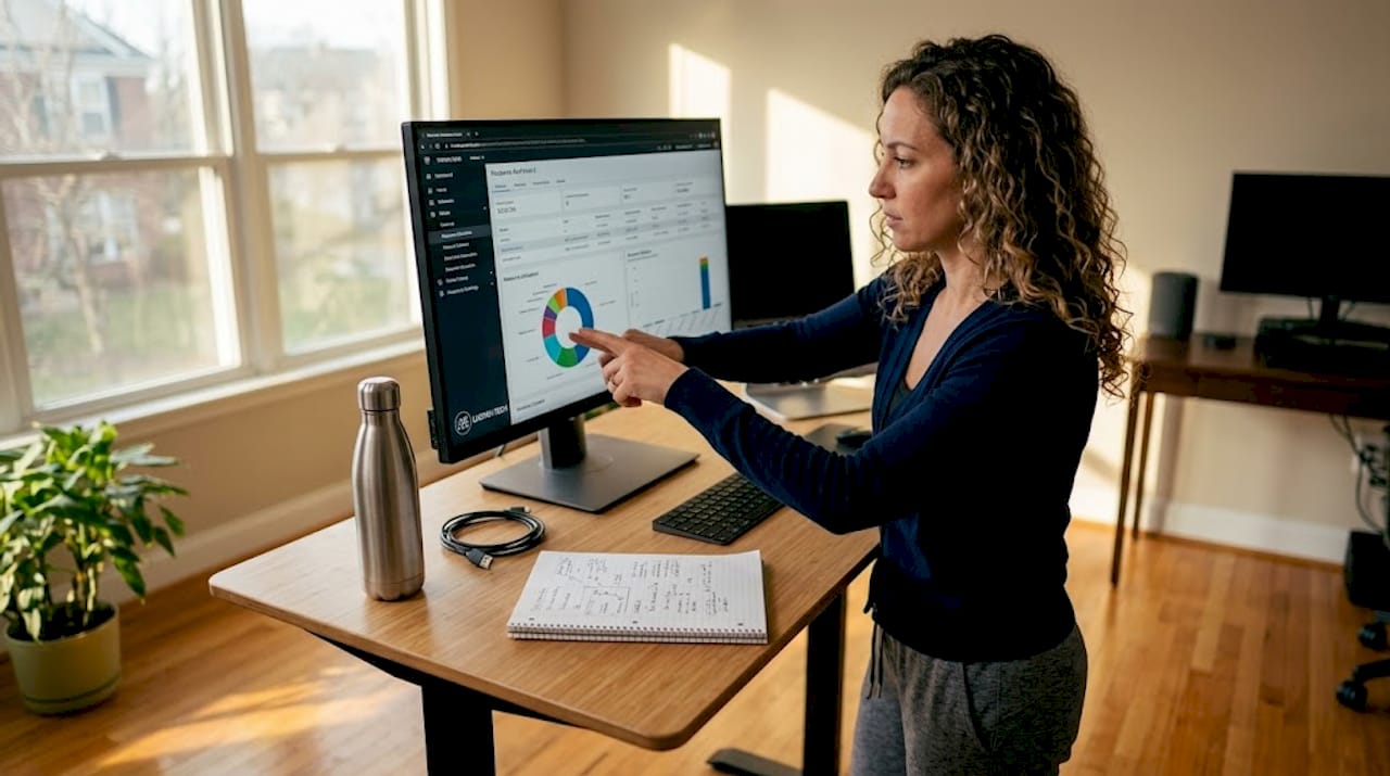 Engineer adjusts cloud resource allocation dashboard