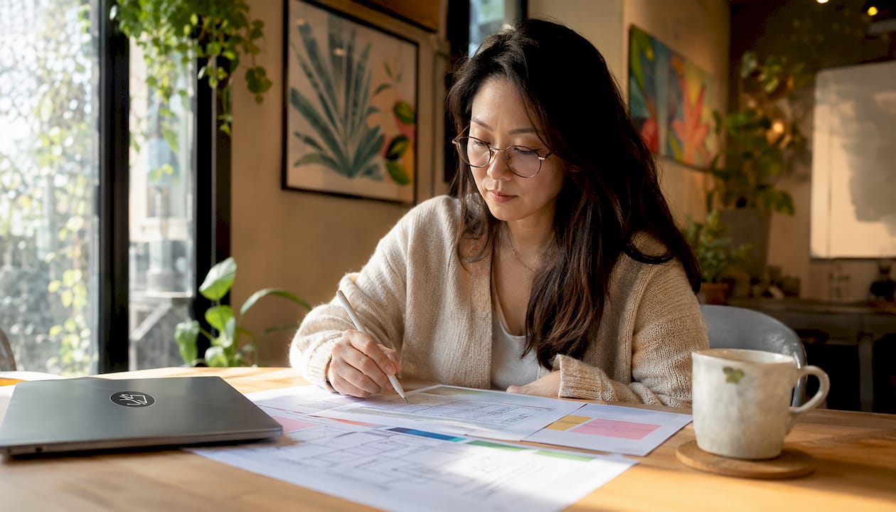 UX designer optimizing customer experience designs
