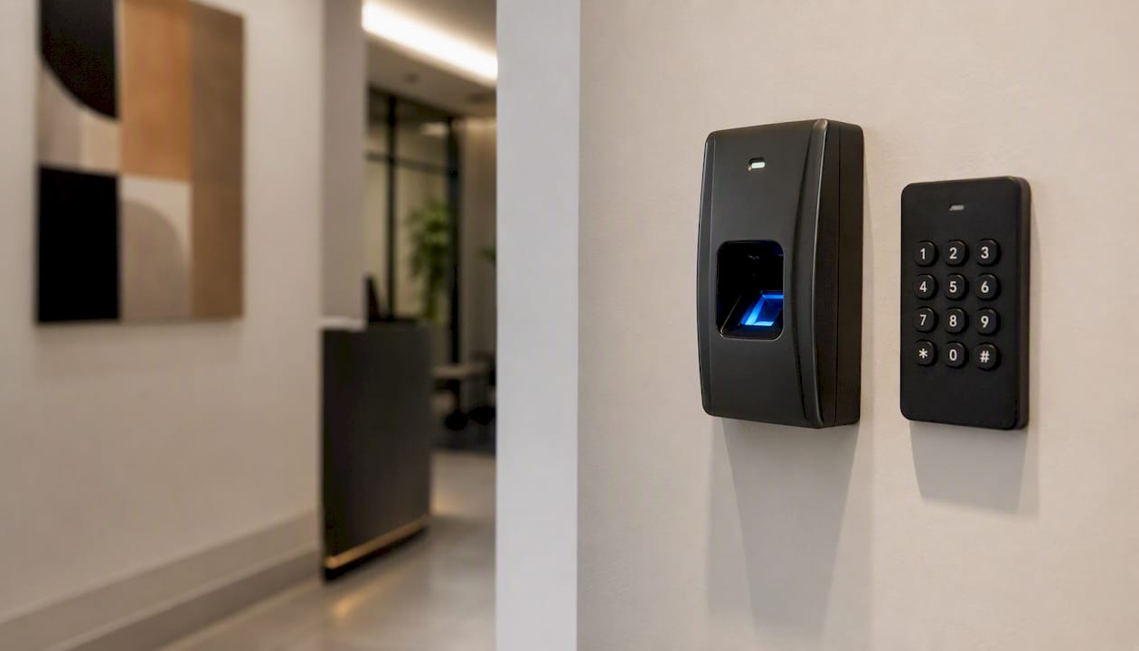 Fingerprint scanner with keypad fallback