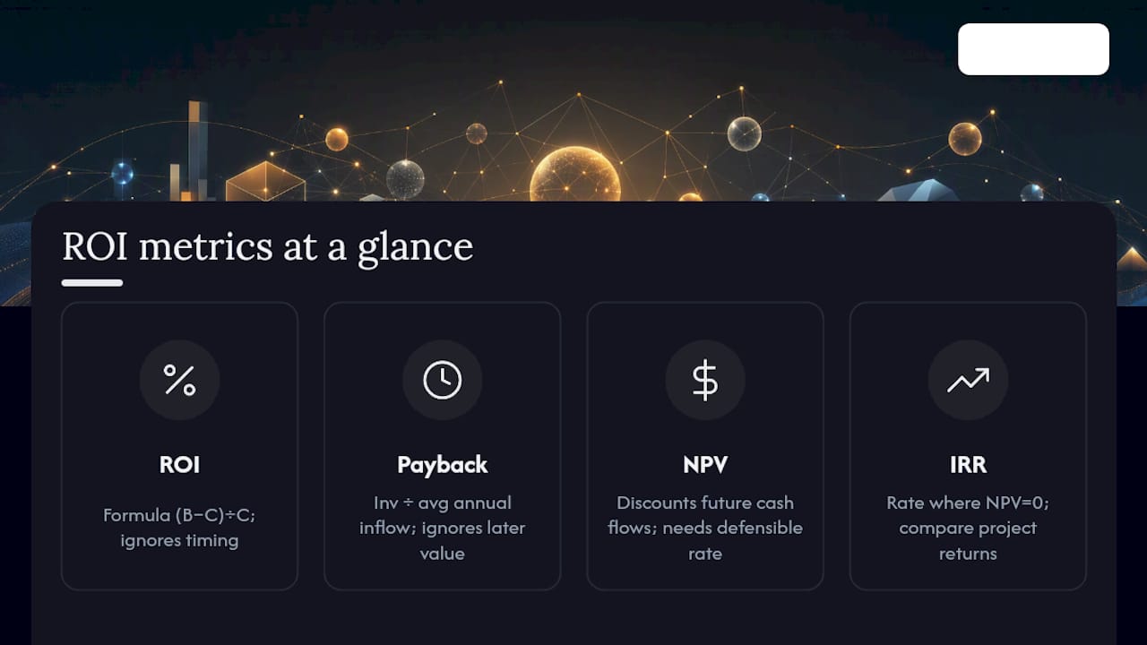 Comparison of four software ROI metrics