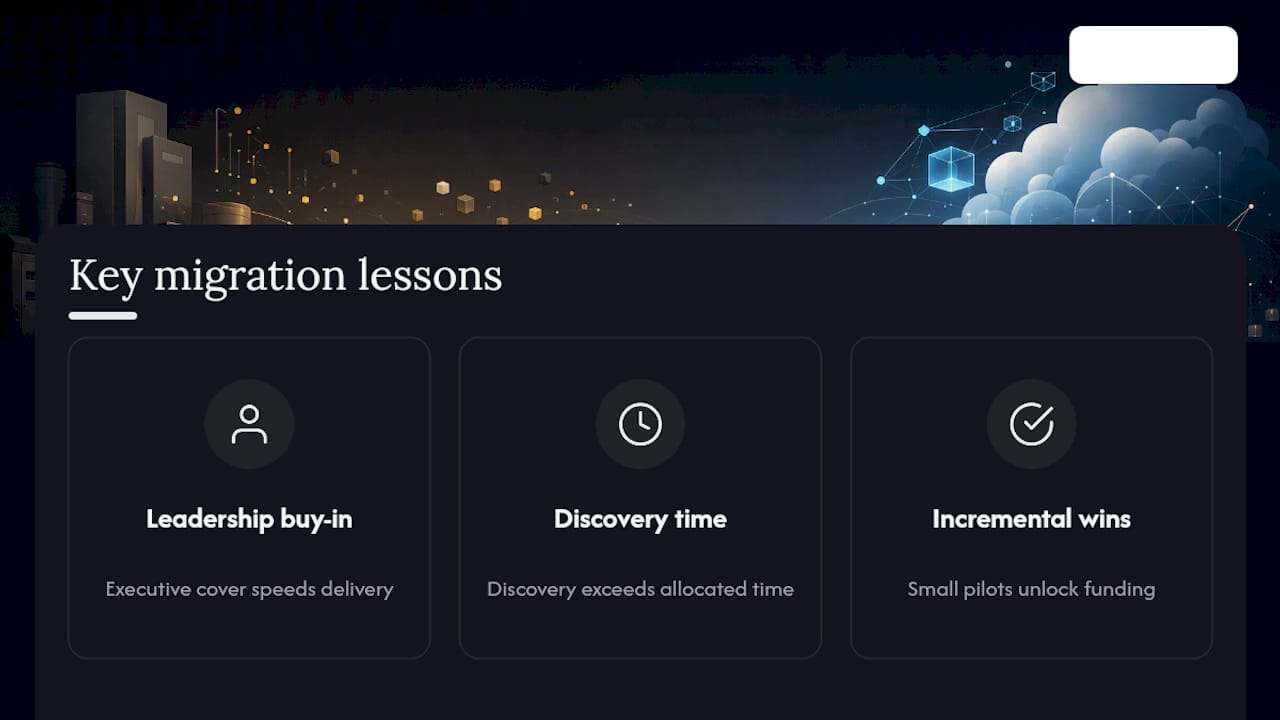 What Do Migration Projects Actually Teach You? — overview diagram