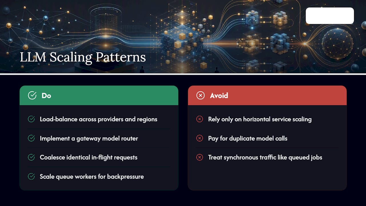 How Do You Scale and Load Balance LLM Traffic? — overview diagram
