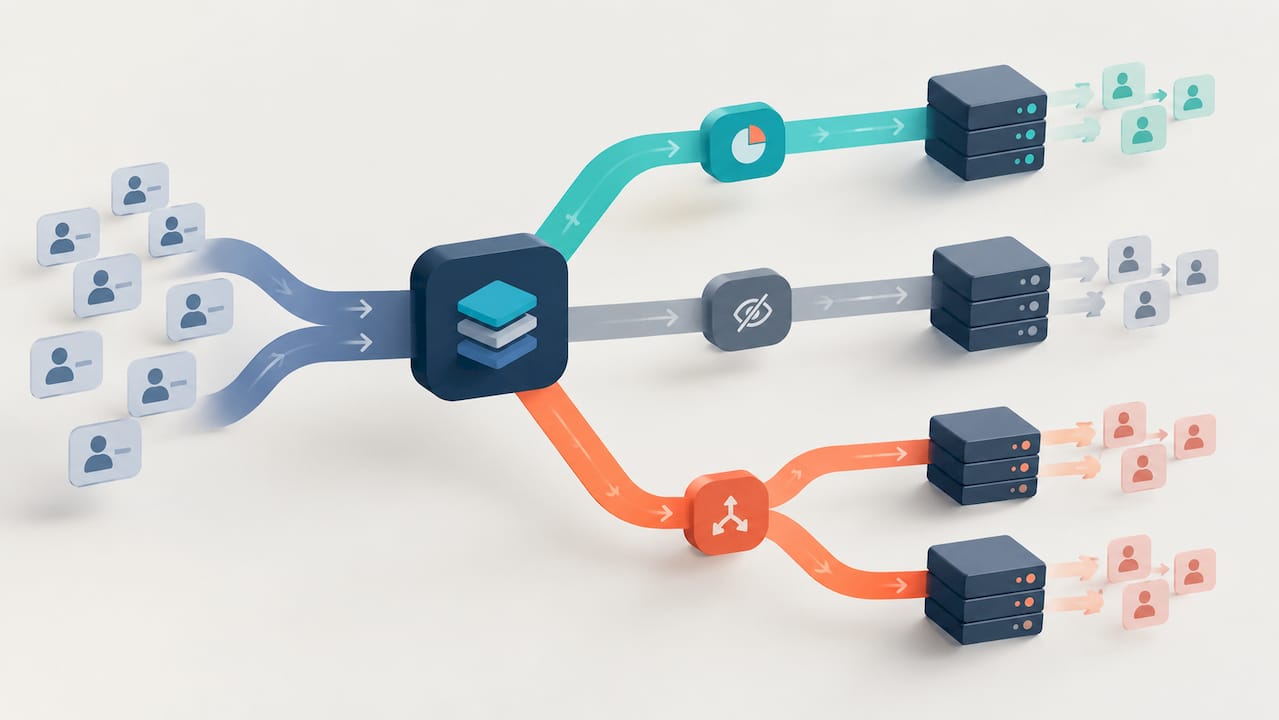 Controlled canary shadow and A/B deployments