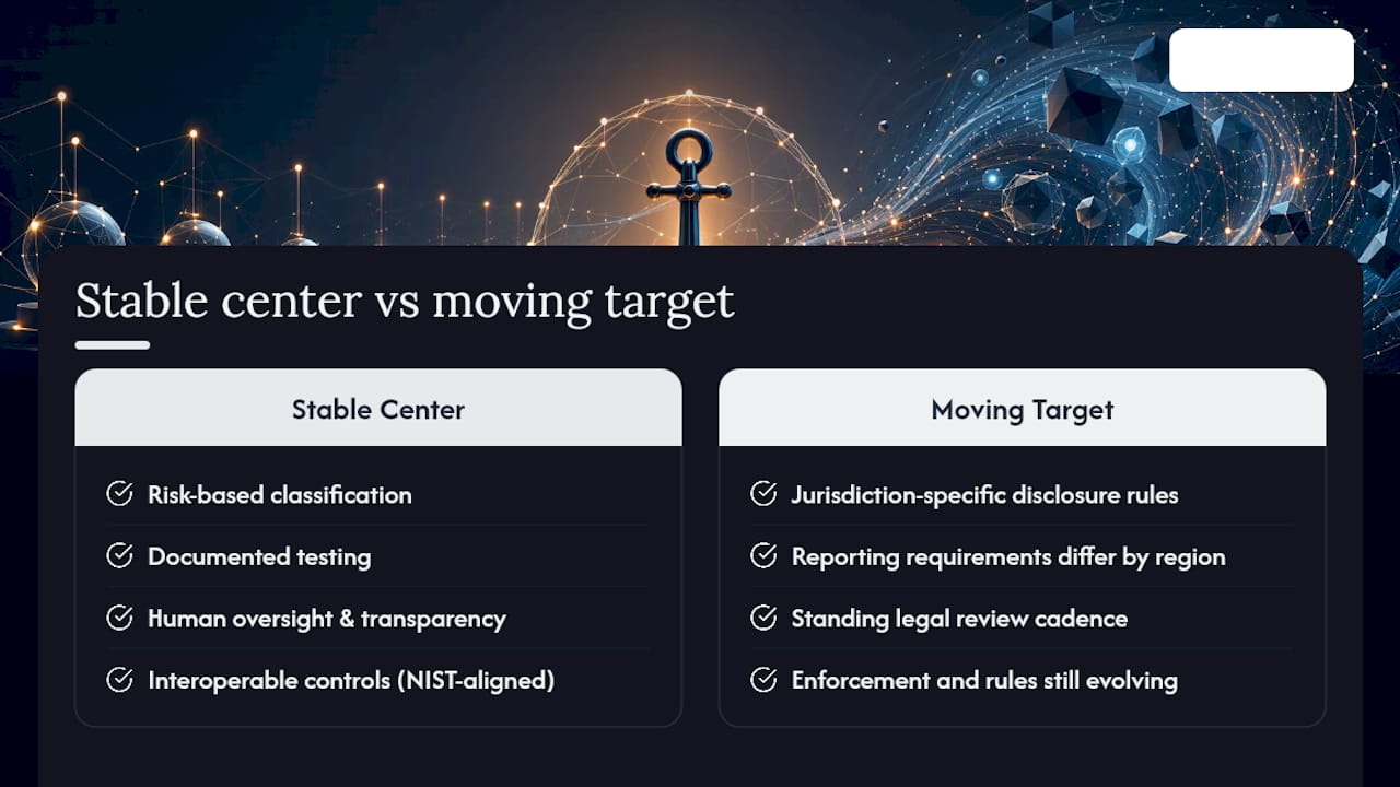 Meeting Regulatory Requirements Beyond the EU AI Act — overview diagram