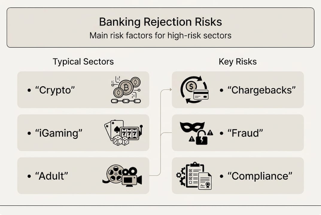 Infographic lists high-risk sectors and risks