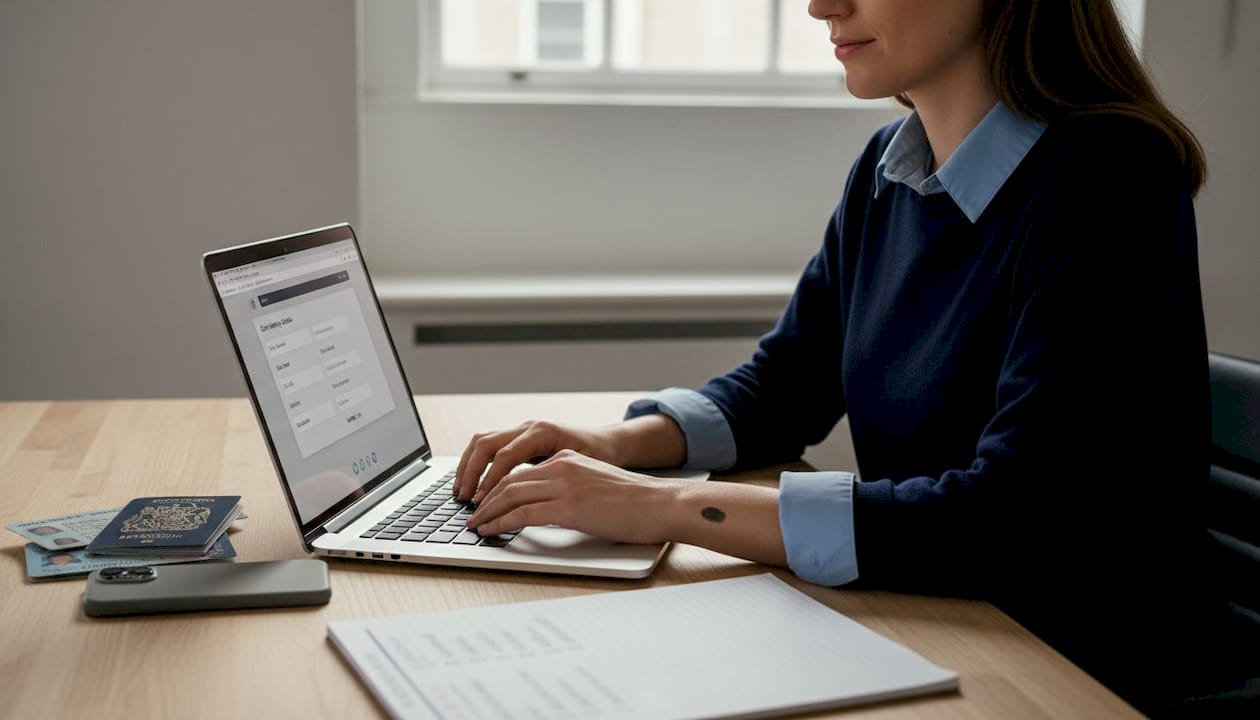 Analyst entering identity data for onboarding