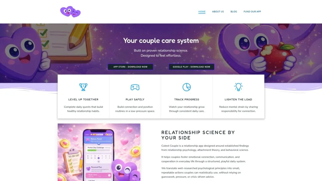https://cutestcouple.app