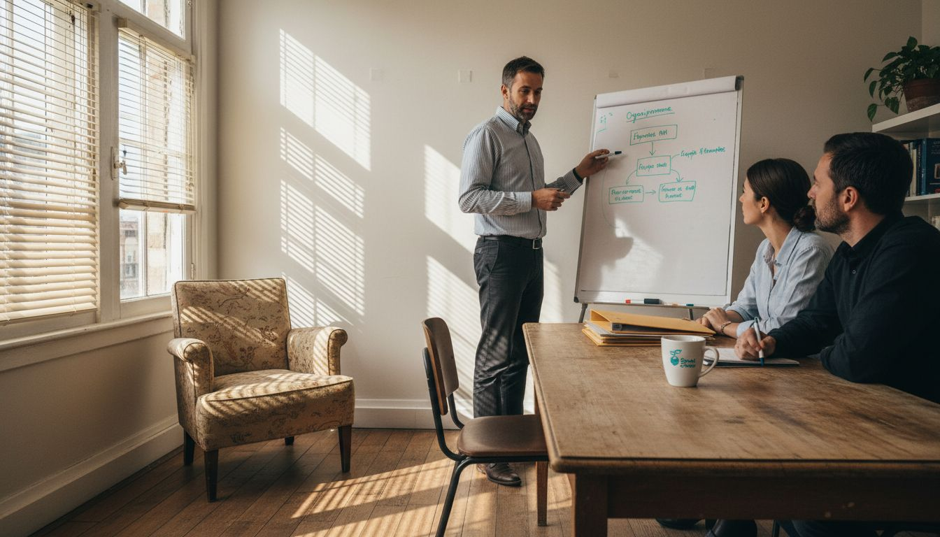 Une responsable RH sensibilise ses collègues aux enjeux de la discrimination au travail.
