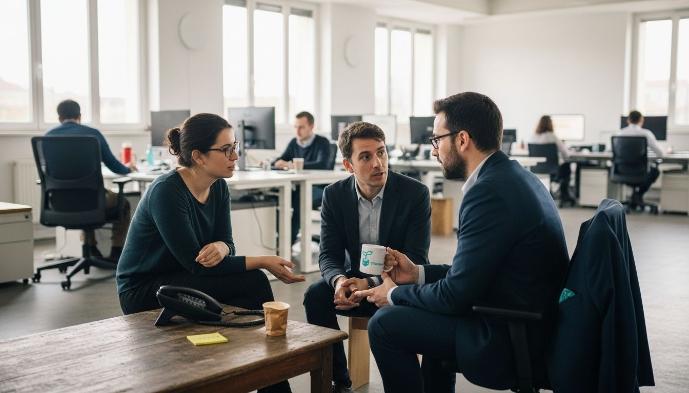 Échanges informels entre élus du CSE et la direction sur le lieu de travail