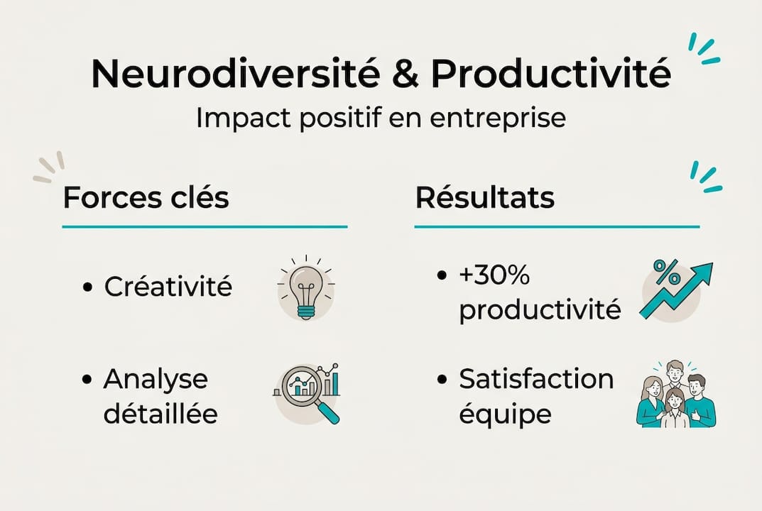 L’essentiel de la neurodiversité et de la productivité en un coup d’œil
