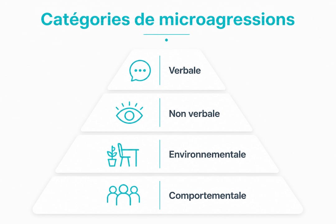 Infographie : panorama des microagressions au travail et leur degré de gravité