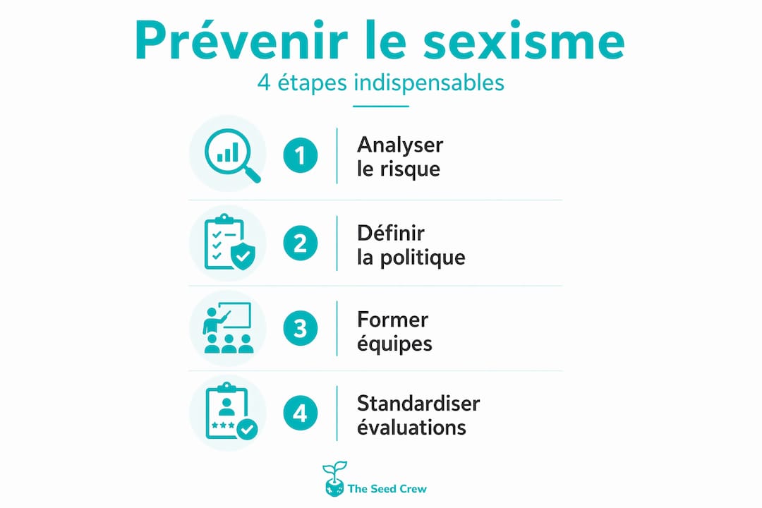 Les 4 étapes clés pour prévenir le sexisme – Infographie à découvrir