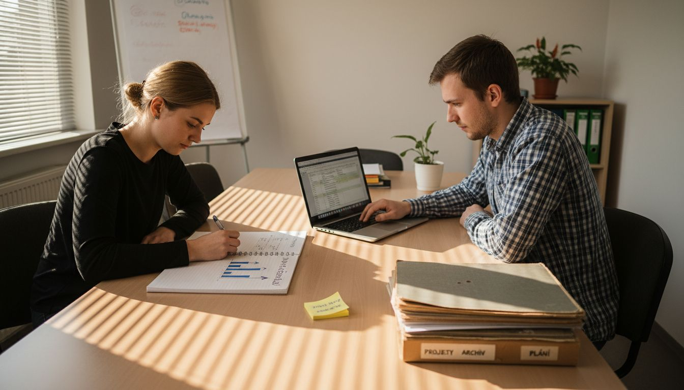 Stretnutie tímu zamerané na analýzu konkurencie v marketingu