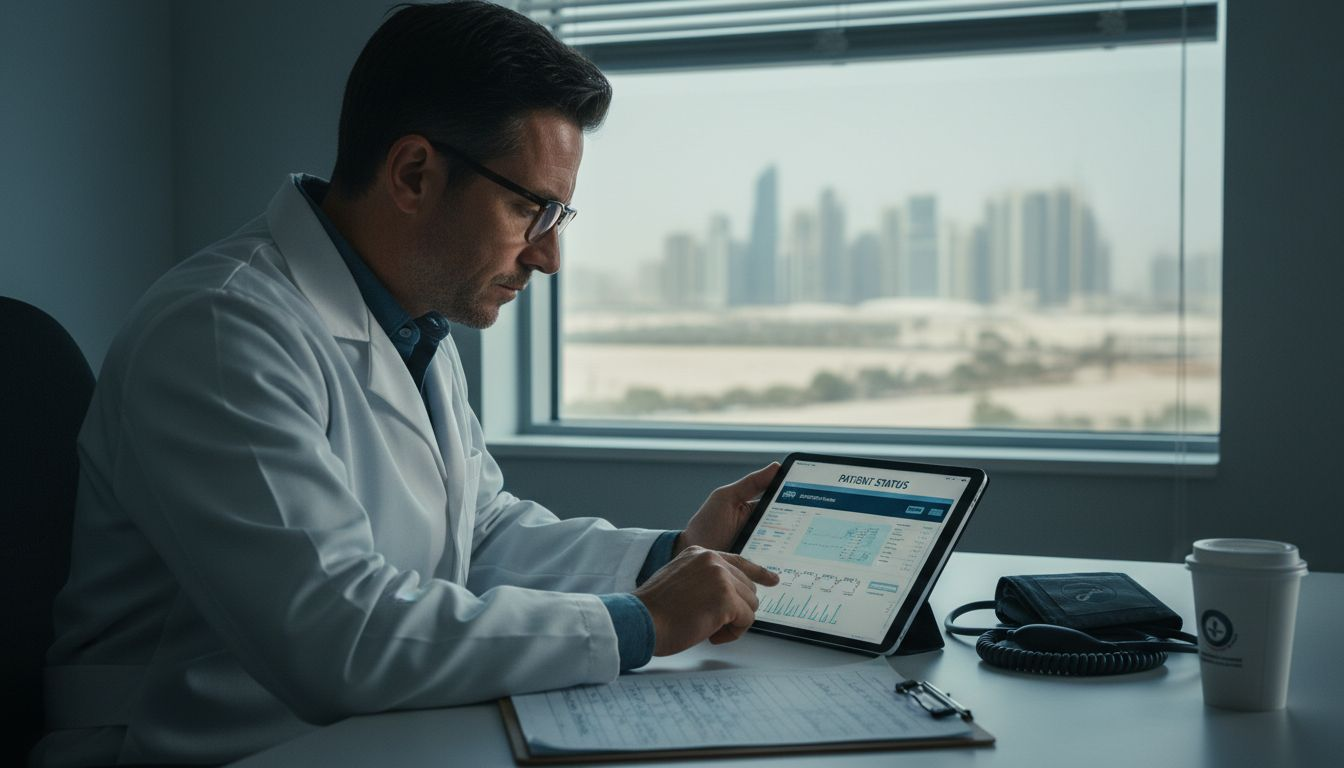 Web Design Dubai 2 Doctor uses native app for patient monitoring