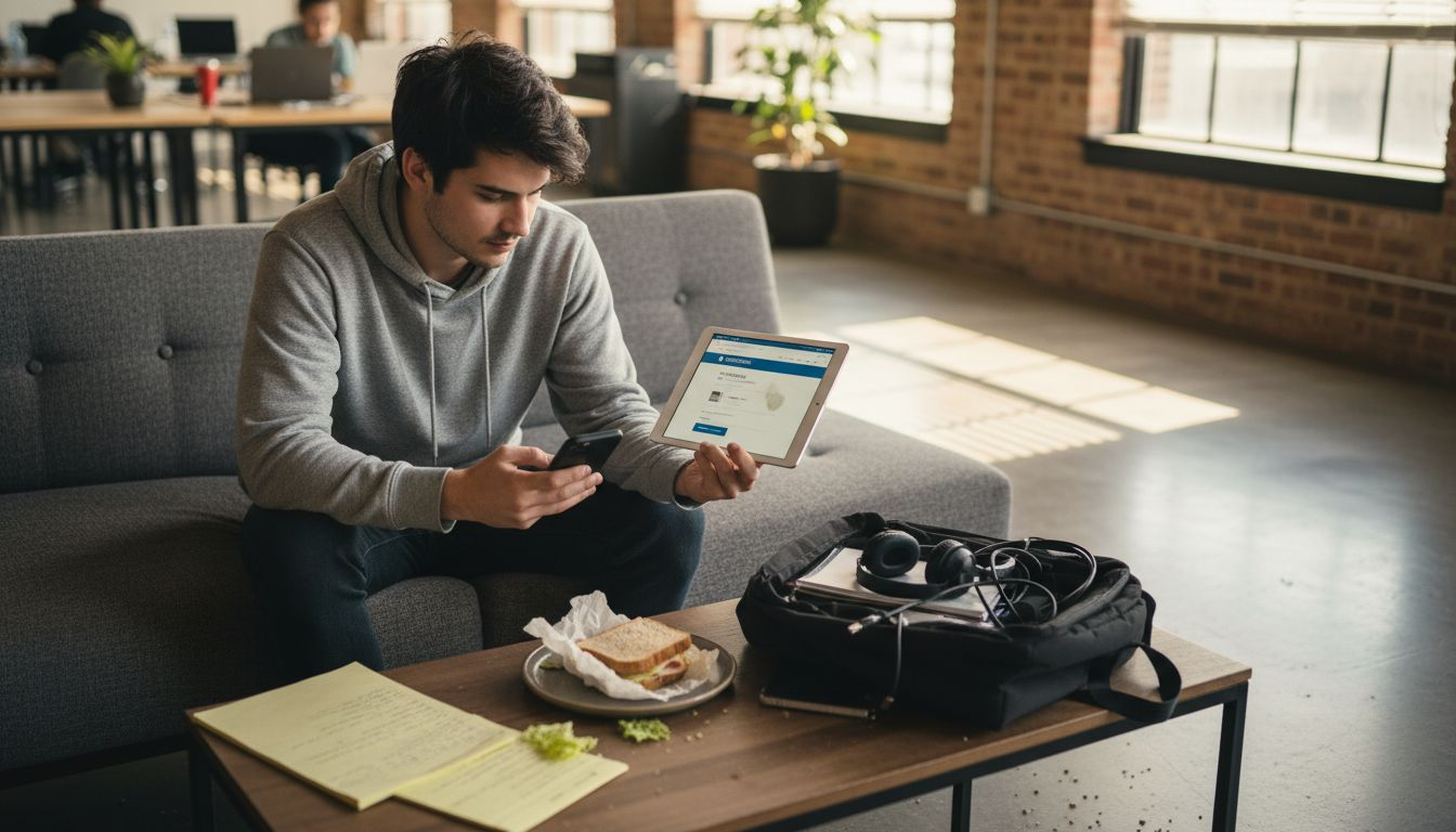 Web Design Dubai 2 Designer checks business website on mobile devices