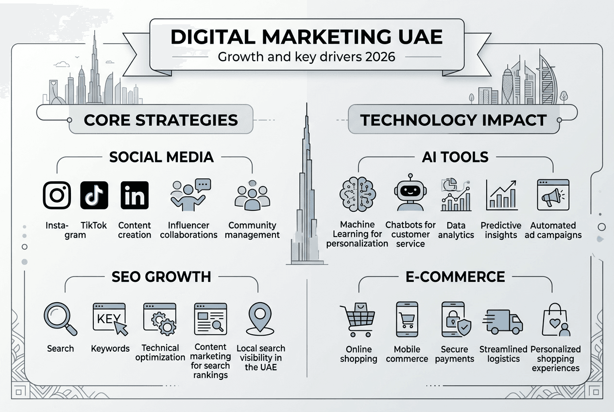Web Design Dubai 1 Infographic UAE digital marketing evolution