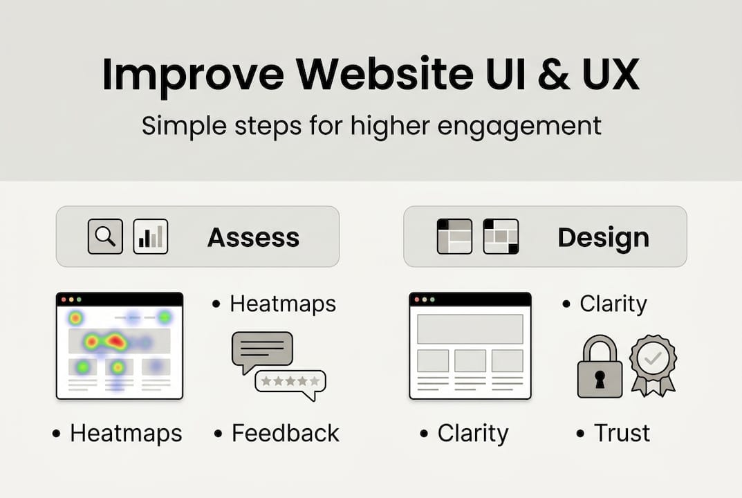 Web Design Dubai 1 Infographic website UI UX improvement steps