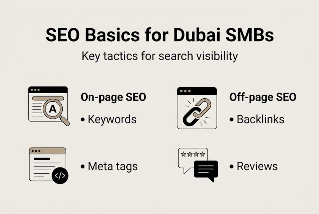 Web Design Dubai 2 Infographic SEO basics for Dubai SMBs