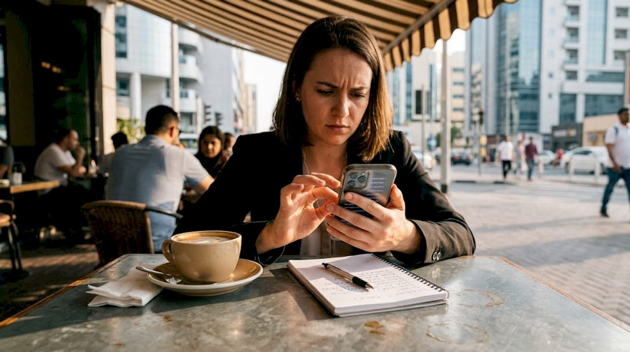 User struggles with hard-to-navigate mobile site