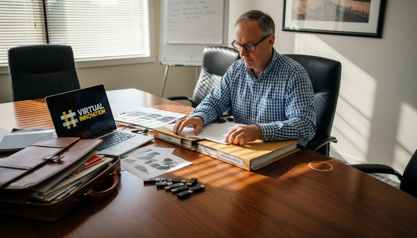 Website Design Workflow for Aussie Service Businesses 1 Web Design Image Healthcare manager organizing website assets folders