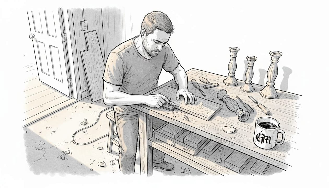 Artisan handcrafts gothic-style decor items