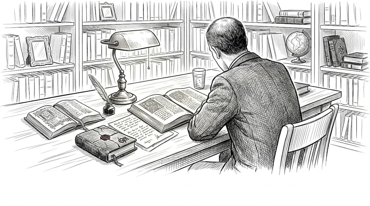Art historian studies medieval folklore books