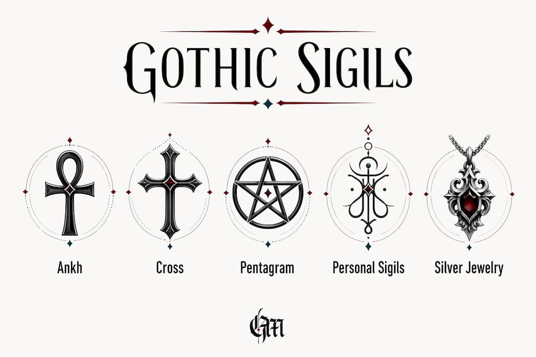 Infographic showing core gothic sigils hierarchy