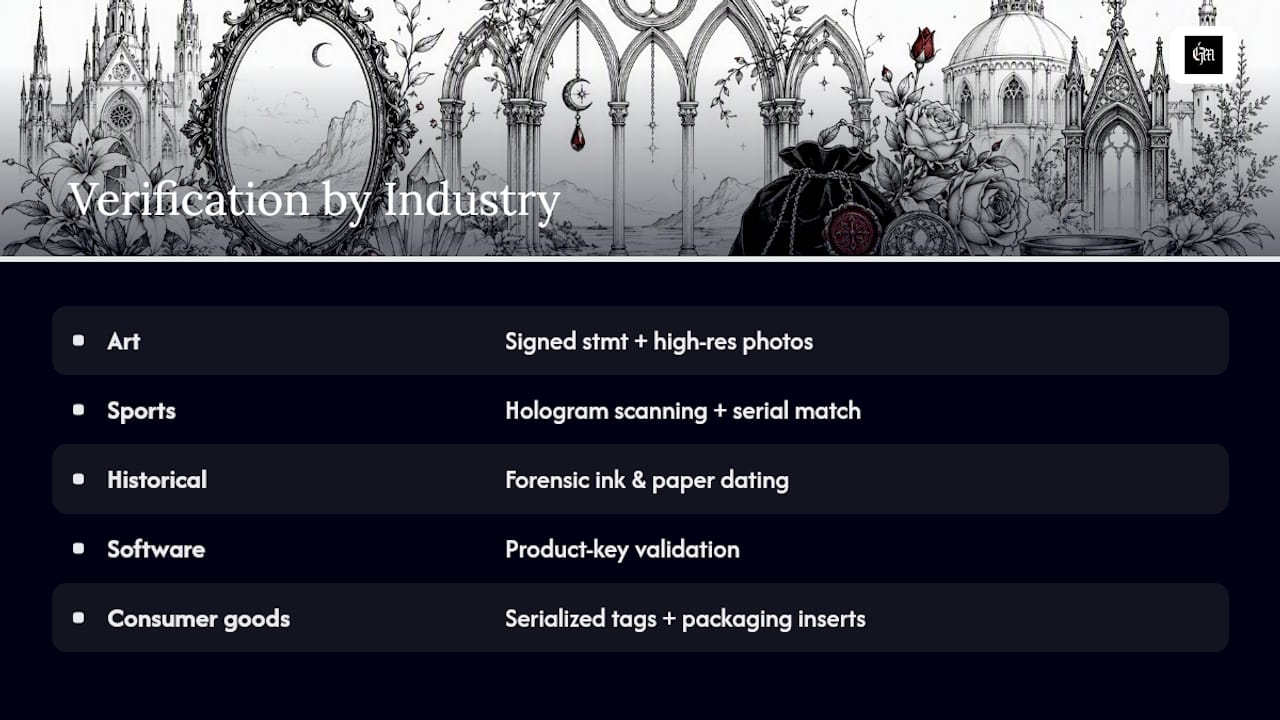 Verification methods across certification industries