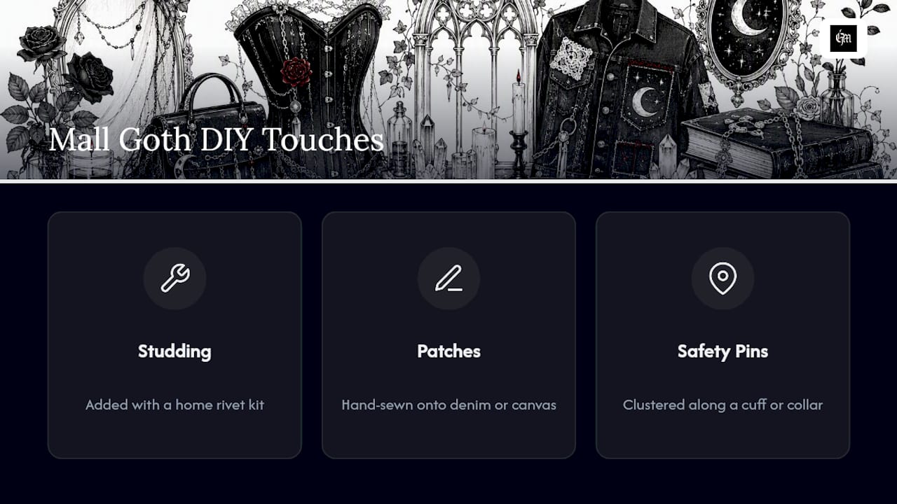 Three mall goth DIY customization techniques