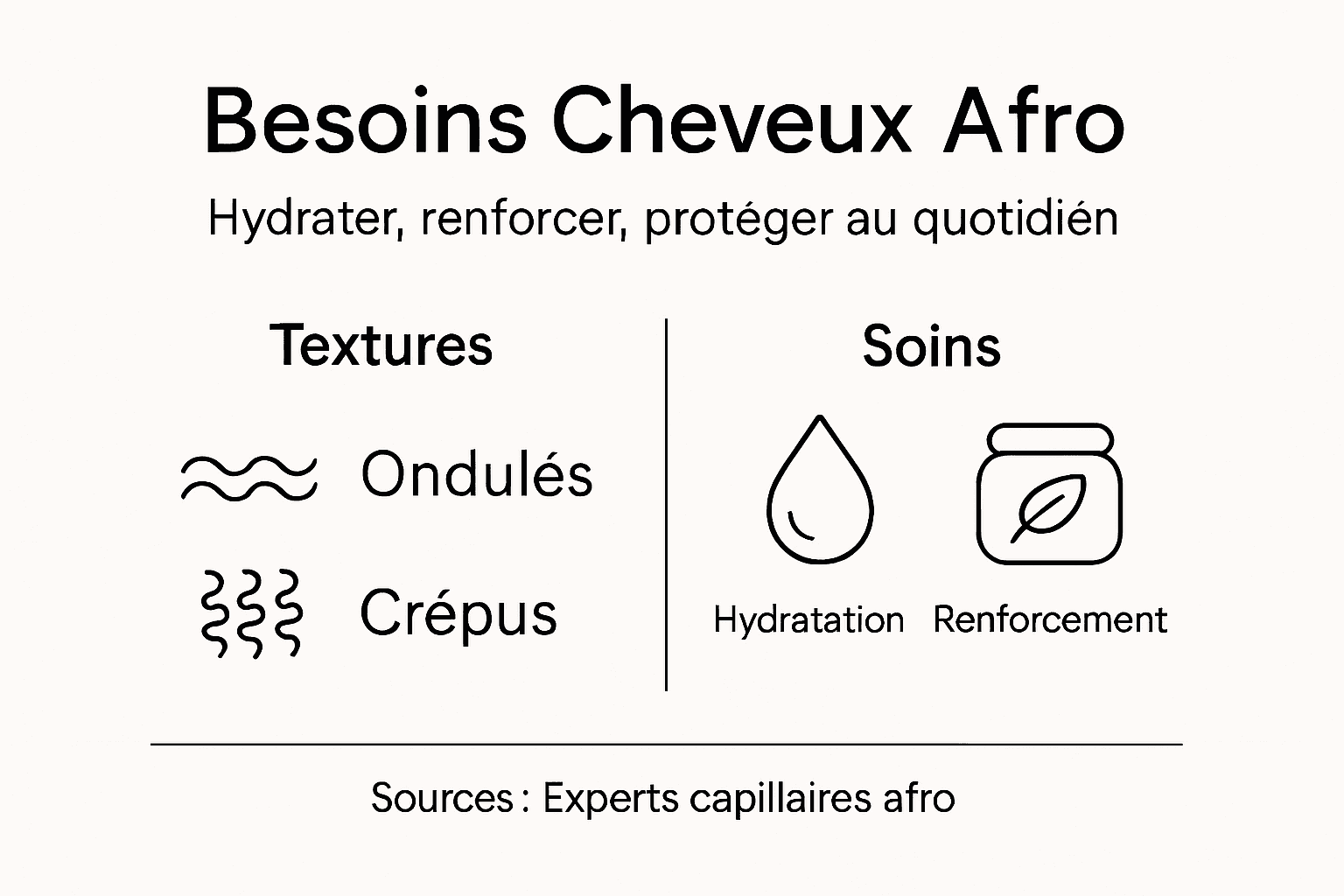 Infographie : tout savoir sur les besoins et l’entretien des cheveux afro