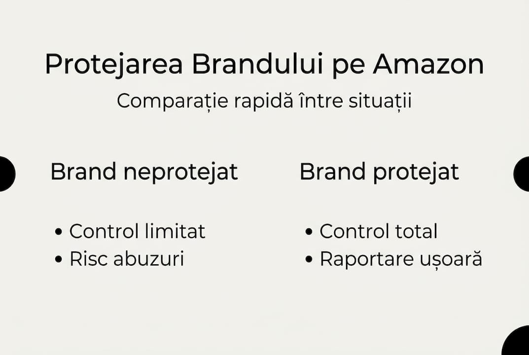 Infografic: diferențele dintre un brand protejat și unul fără protecție legală
