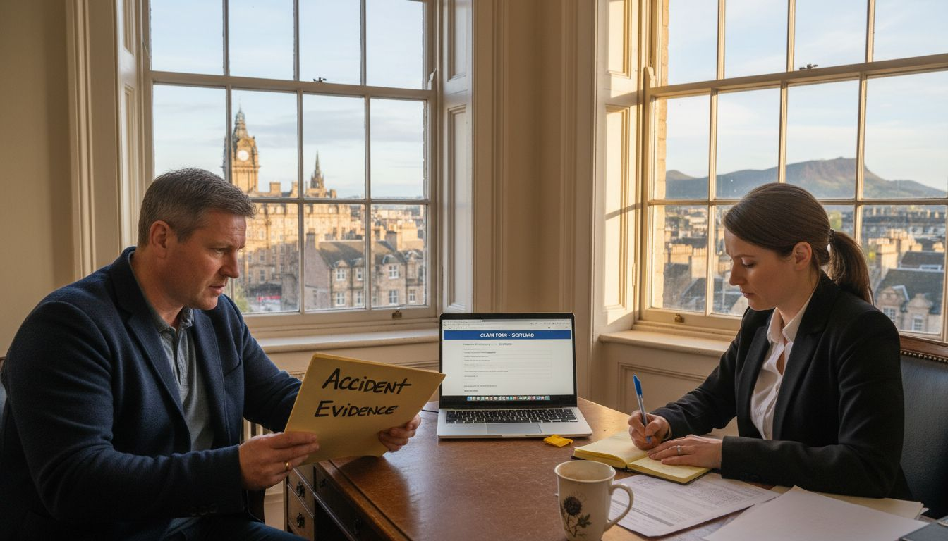 Solicitor and client discuss injury claim details