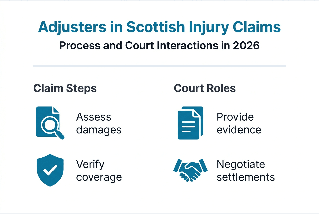 Infographic role of adjusters Scottish claims