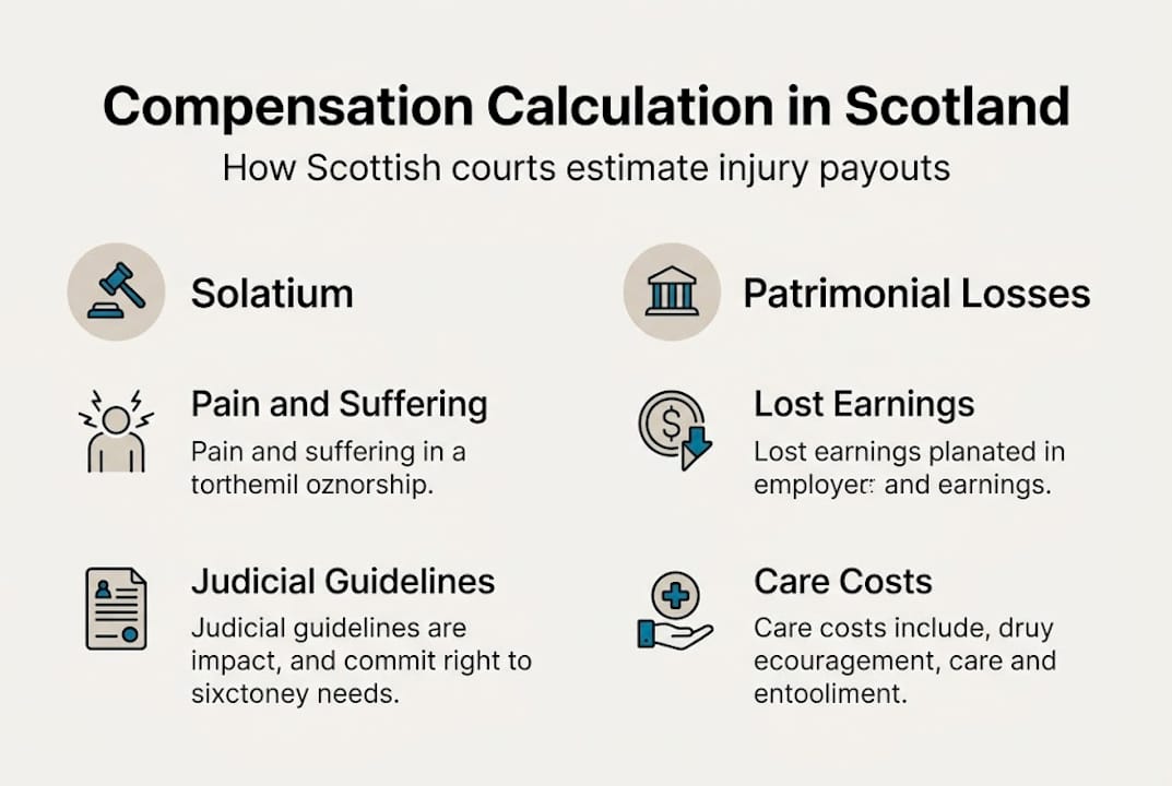Infographic on Scottish injury compensation process