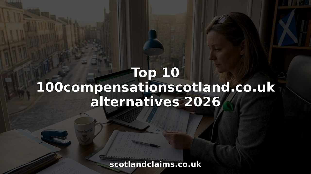 Woman reviewing legal claims comparison at home office desk