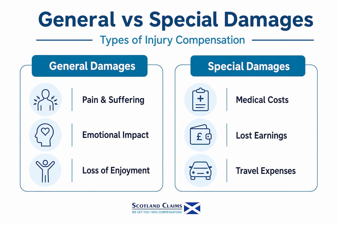 Infographic comparing general and special damages