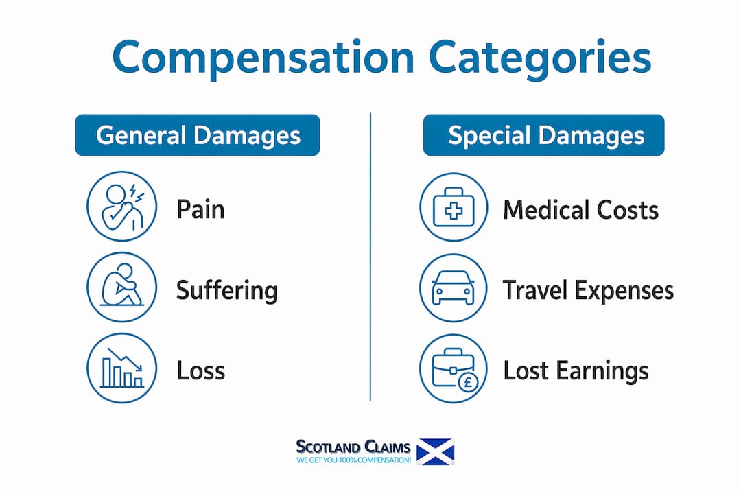 Infographic comparing general and special damages