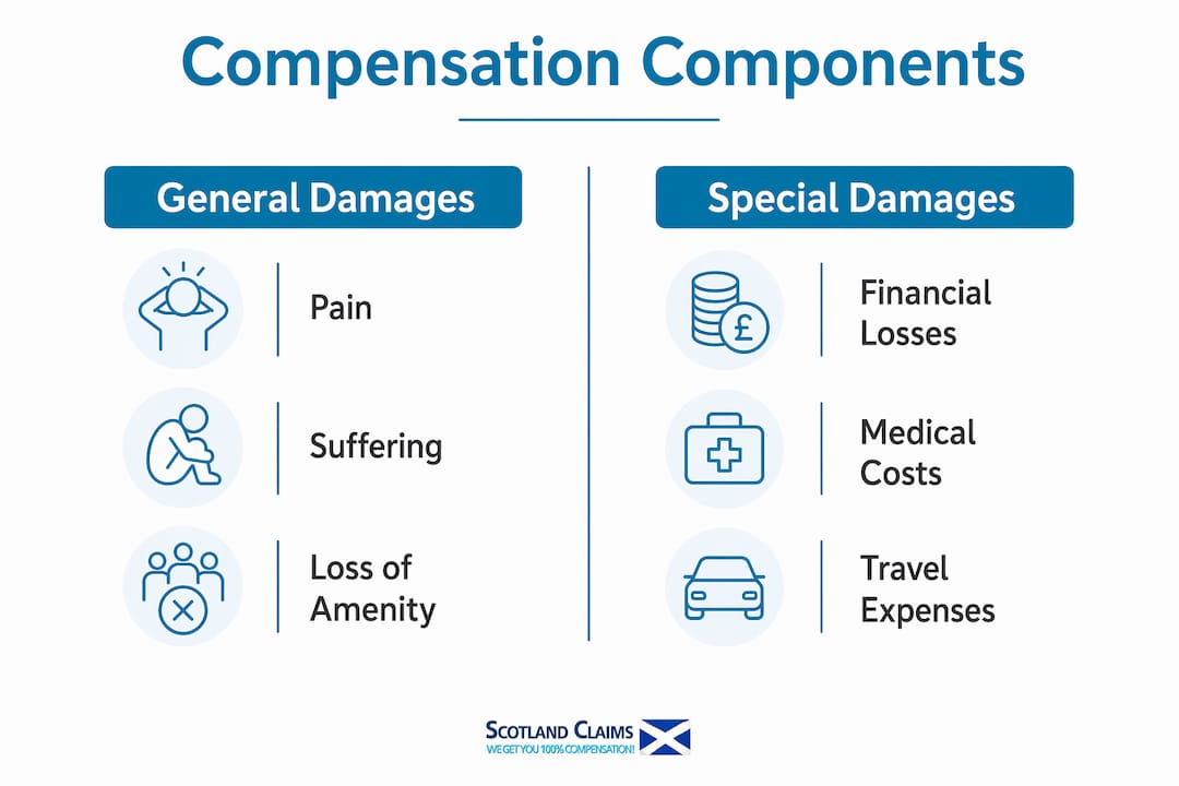 Infographic comparing general and special damages