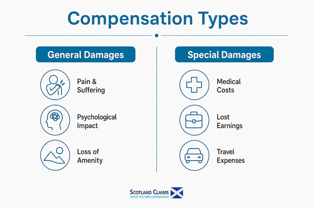 Infographic comparing general and special damages