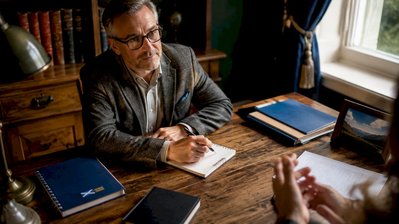 Solicitor consulting client on injury claims