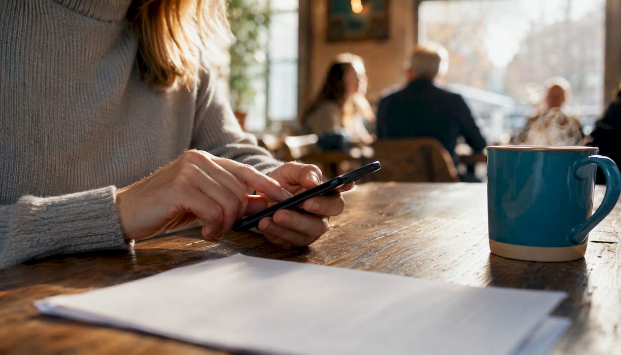 Hands dialing phone for legal claim consultation