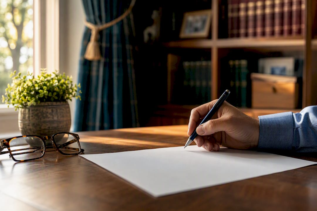 Person signing injury claim agreement