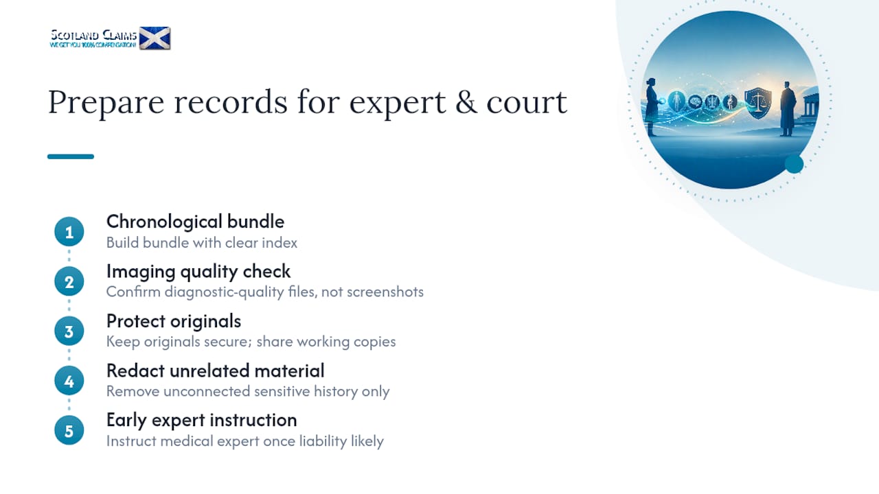 Medical records bundle preparation workflow