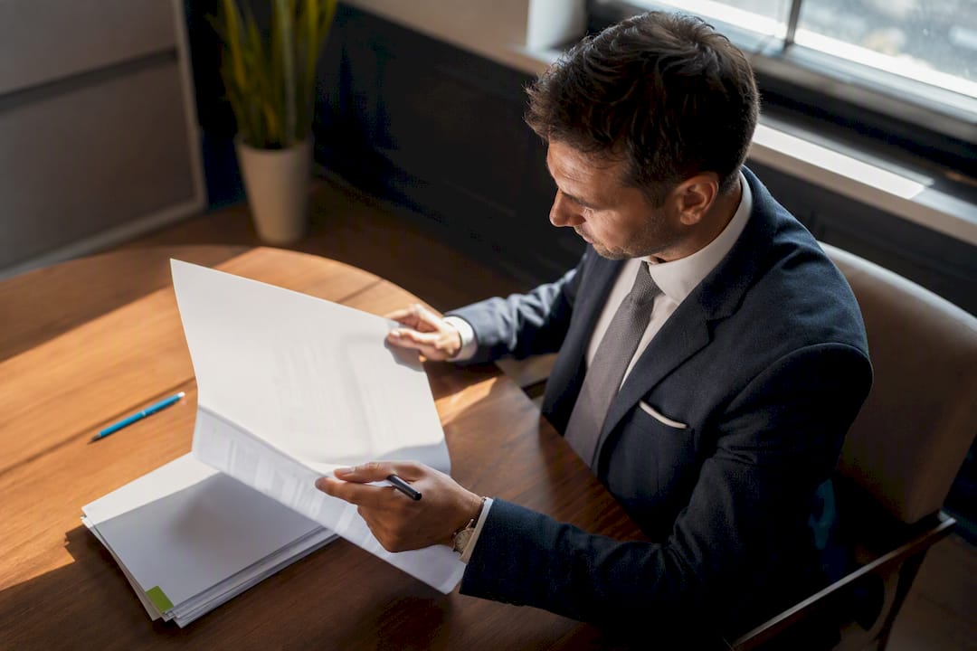 Solicitor reviewing Scottish injury claim papers